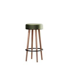 Banqueta Redonda Líbia Corano Verde