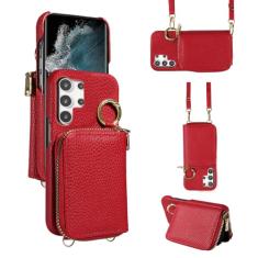 Furiet Capa carteira para Samsung Galaxy S22 Ultra 5G com alça de ombro e fivela de anel, bolsa de órgão flip de couro PU de luxo, suporte de cartão, capa de telefone para S22ultra 22S S 22 S22ultra5g