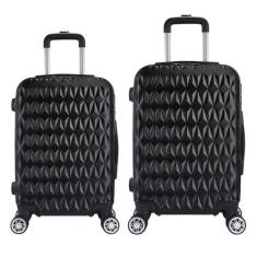Kit Mala de Viagem 2 Peças Bordo e Grande - C/ 4 Rodinhas 360º - EAGLE