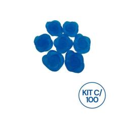Kit 100 Unidades Mini Sabonete Artesanal Rosa Flor 1,5 cm - D&C
