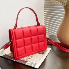 Bolsa Feminina Transversal, Ombro, Mao, Pequena Tipo Barra - Tem Tudo 