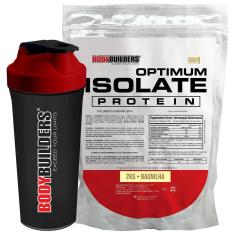 Kit Optimum Isolate Whey Protein 2kg + Coqueteleira - Bodybuilders-Unissex