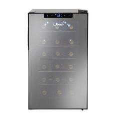 Adega Climatizada Suggar AD1811PT 18 Garrafas Porta de Vidro Duplo Preto 110V