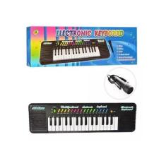 Teclado Infantil Piano Brinquedo Musical Com Karaoke E Microfone Para 