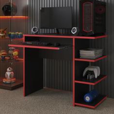 Mesa Escrivaninha Para Computador E Estudo Cor Preta Pc Gamer. - Pek M