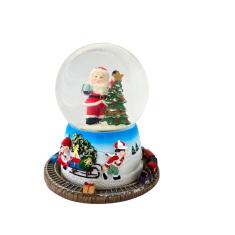 Enfeite Globo De Natal Musical- Neve- Led Colorido 16.50cm