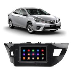 Kit Multimídia Android Corolla 2015 2016 2017 2 Din 7 Polegadas GPS Tv