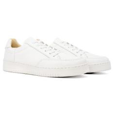 Tênis Masculino Casual Couro Cadarço Confortável-Masculino