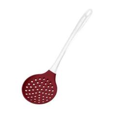 Escumadeira De Silicone Cabo Acrílico Vermelho  - UD035 - Multilaser