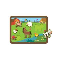 Quebra - Cabeça de Encaixe Fazendinha - Babebi