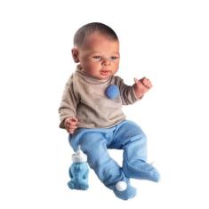Boneco Bebê Premium Reborn By Milk Menino Milk Brinquedos
