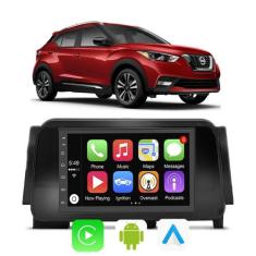 Kit Multimidia Android Carplay Kicks 2016 a 2022 7 Polegadas GPS Wifi 