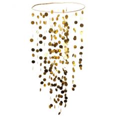 Móbile Berço Bebê Infantil Quarto Confetes Ouro Prata