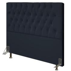 Cabeceira Para Cama Box Casal 140cm Diamante D10 Corano Preto - Mpozen