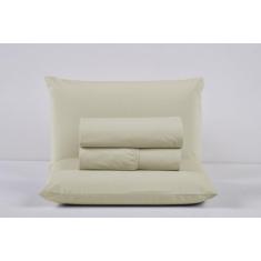 Kit Jogo Cama Solteiro 3 Peças 100% Algodão Percal 200 Fios Lençol com