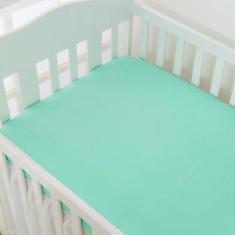 Lençol de Berço 100% Algodão Malha - Miguel Baby, Verde