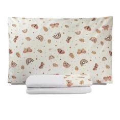 Jogo de Lençol Solteiro 03 Peças 100% Algodão Percal 150 fios Modernin