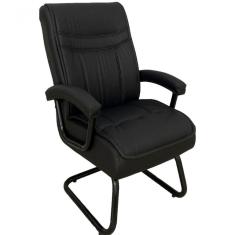 Cadeira Interlocutor Para Escritório Com Mola Ensacada Preto