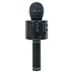 Microfone Karaoke Bluetooth Sem Fio Recarregável - Preto - Liba