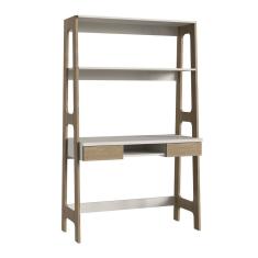 Escrivaninha Para Escritório Com Estante Primazzia Carvalho Mel/off White