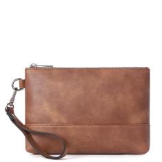 Bolsa de pulso feminina de couro de grande capacidade Wallet CLUCI