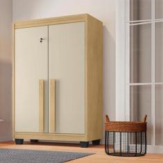 Armário Multiuso com 2 Portas com Chave 3 Prateleiras para Lavanderia 
