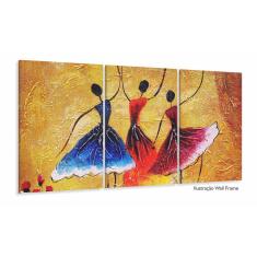 Quadro Decorativo 120x60 Sala Quarto Abstrato Dança Espanha