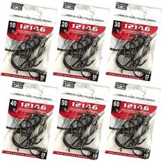 Kit Anzol Pesca Marine Sports 12146 Preto 1/0 2/0 3/0 4/0 5/0 6/0 170 Peças