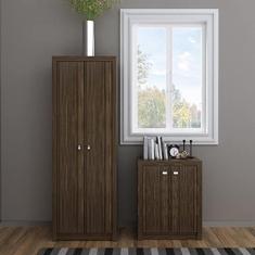 Conjunto Home Office 2 Peças Armário 2 Portas Me4105 com Balcão 2 Portas Me4103 Espresso Móveis