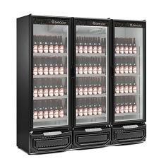Refrigerador/Expositor Vertical Conveniência Cerveja E Carnes GCBC-1450 PR Preto Gelopar 1498 Litros Frost Free 220v