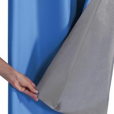 Cortina Blackout Pvc Corta 100 % A Luz 2,80 M X 2,80 M Azul