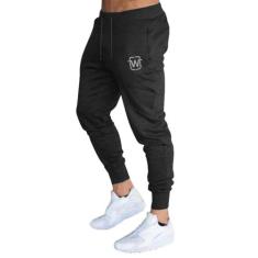 Calça de Moletom Masculina Slim Sport Academia Wooks, Preto, P