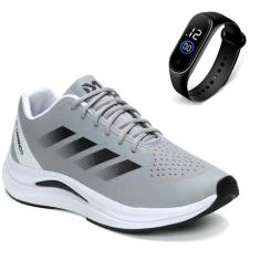 Tênis Masculino Academia Caminhada Corrida Leve Confortavel Kit com Re