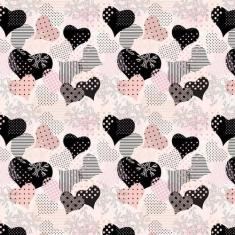 Papel De Parede Adesivo Diversos Corações Coloridos Teen - LRP