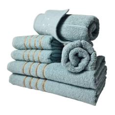 Jogos De Toalhas 2 Banhos 2 Rosto 2 Tapetes 6ps Verde