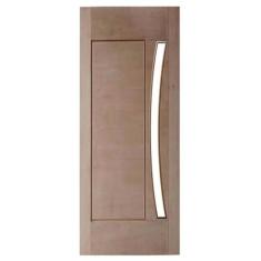 Porta de Madeira Maciça 01 Almofada Para Vidro Em Arco Casmavi de Cedr