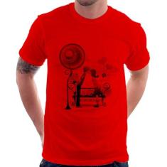 Camiseta Casal Namorados Beijando - Foca na Moda, Vermelho, G