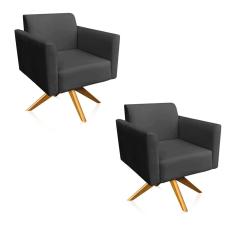 Kit 02 Poltronas Marisa Preto