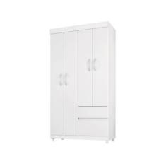 Guarda-Roupa Demóbile Lotus Solteiro Infantil 4 Portas 2 Gavetas Flex 
