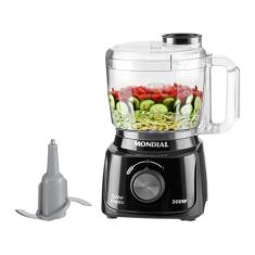 Mini Processador de Alimentos Mondial Preto 300W Turbo Pratic MP-16-B,
