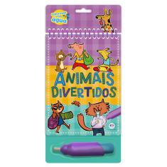 Livro para colorir animais divertidos - colorindo com água