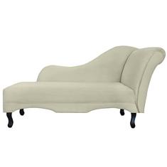 Recamier Namoradeira Divã Lado Esquerdo Olivia Suede Bege - DS Estofados