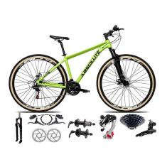 Bicicleta Aro 29 Absolute Nero 5 Câmbios Shimano 24v K7 11/32 Freio Hidráulicos Trava Pneu Faixa-Unissex