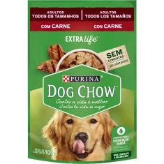 Ração Úmida Nestlé Purina Dog Chow Sachê Carne para Cães Adultos - 100 g