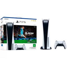 Console PlayStation 5 Standard Edition Branco + EA Sports FC24 + Controle Sem Fio Dualsense Branco - Branco