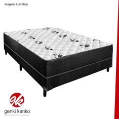 Cama Box Conjugada Casal Ortopedica Poliester 1.38x1.88x05