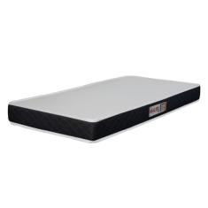 Colchão Solteiro Espuma D20 Malibu 78x188x12cm Preto/Branco Hellen