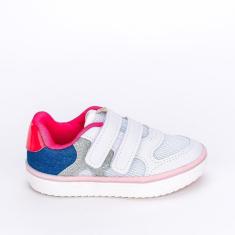 Tênis Casual Infantil Feminino Kidy Happy Branco Colorido
