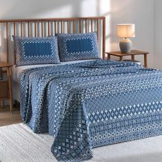 Jogo de Cama Queen 4 Peças Lençol com Elástico 100% Algodão Percal 180 Fios 158x198x35cm Dohler - Emcompre