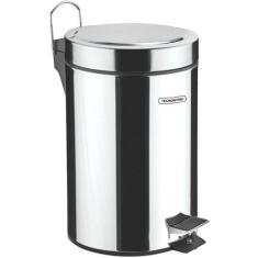 Lixeira Aço Inox com Pedal 12 Litros - Tramontina, Prata